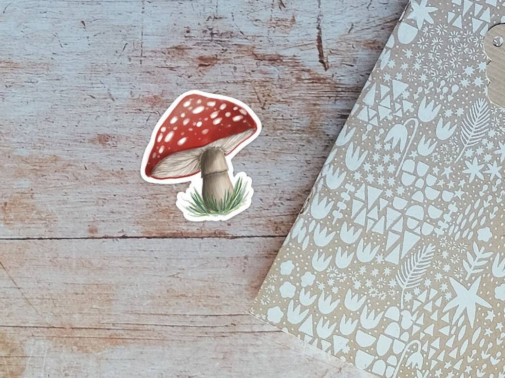 Mushroom Vinyl Sticker