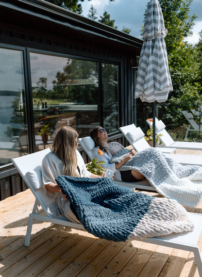 Vanessa - Handmade Chunky Knit Blanket | Lap Throw