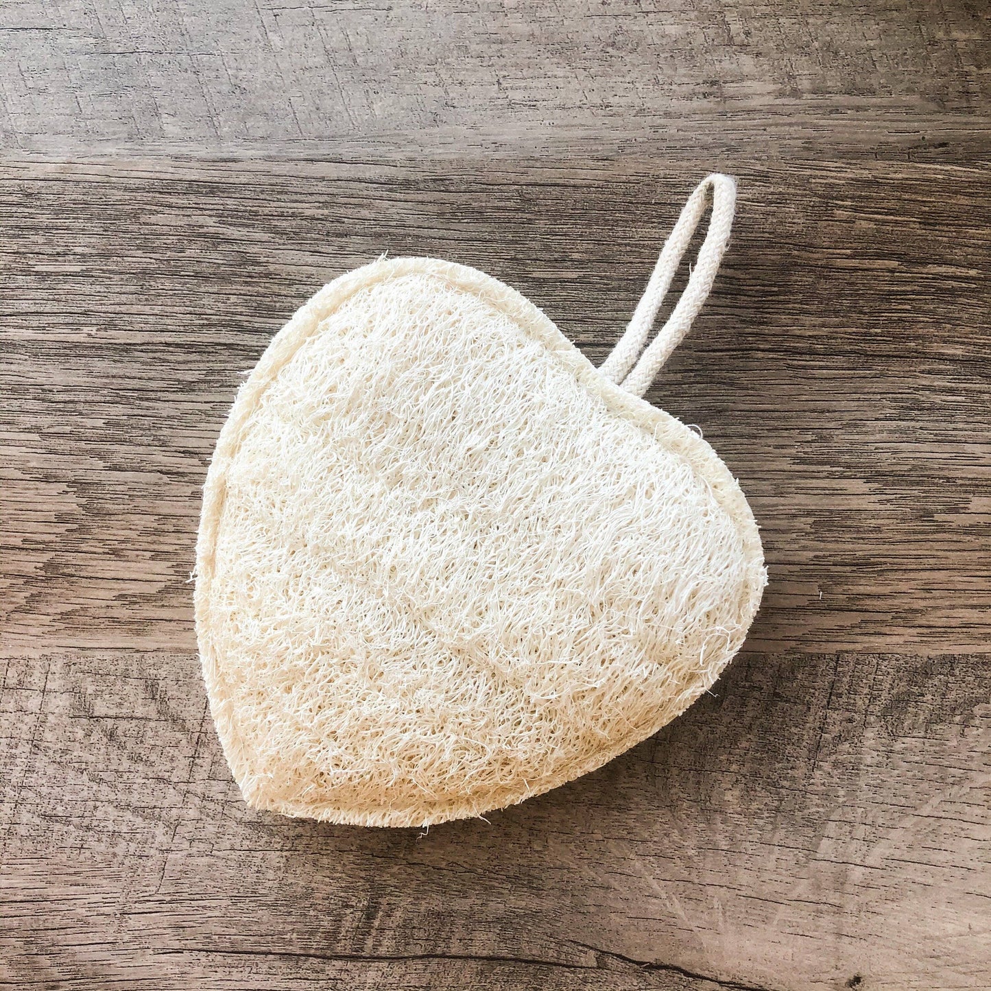 Natural Organic Loofah Bath and Kitchen Sponge: Heart