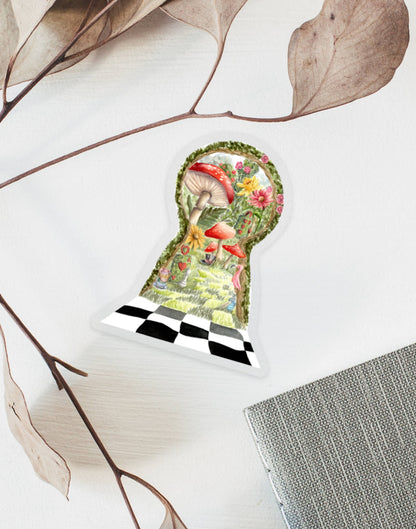 Clear Wonderland Vinyl Sticker