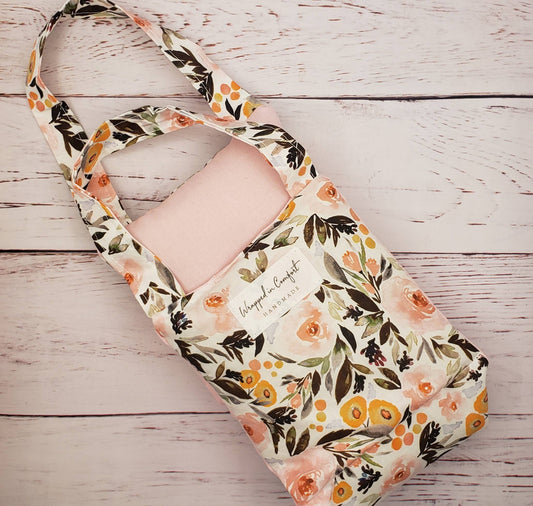 Peach Floral | Organic Cotton Heating Pad - Neck Wrap