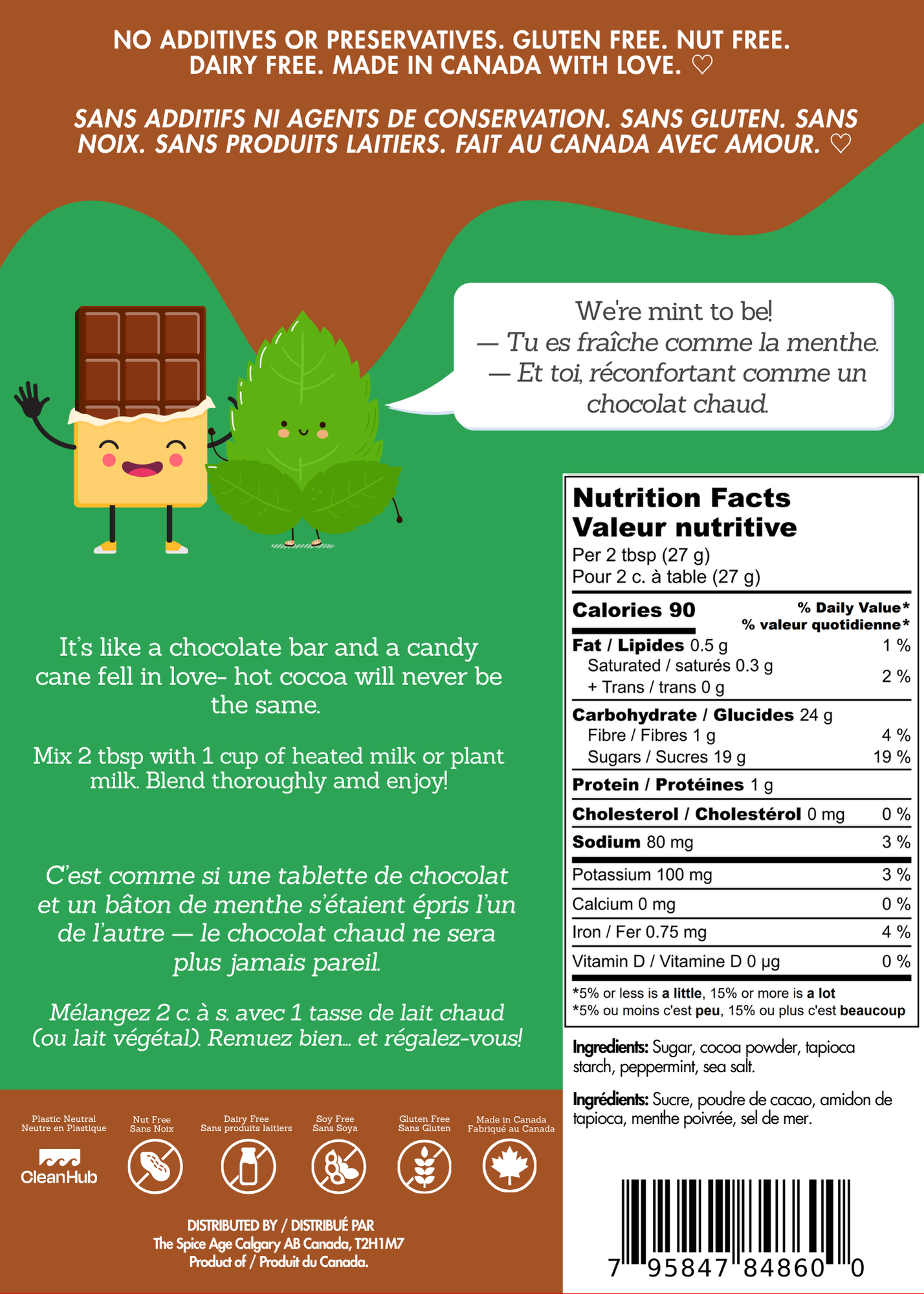 Peppermint Hot Chocolate - Hug in a Mug