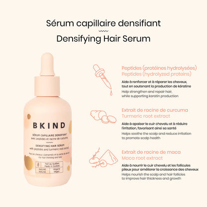 Densifying Hair Serum with Peptides + Turmeric Root Extract