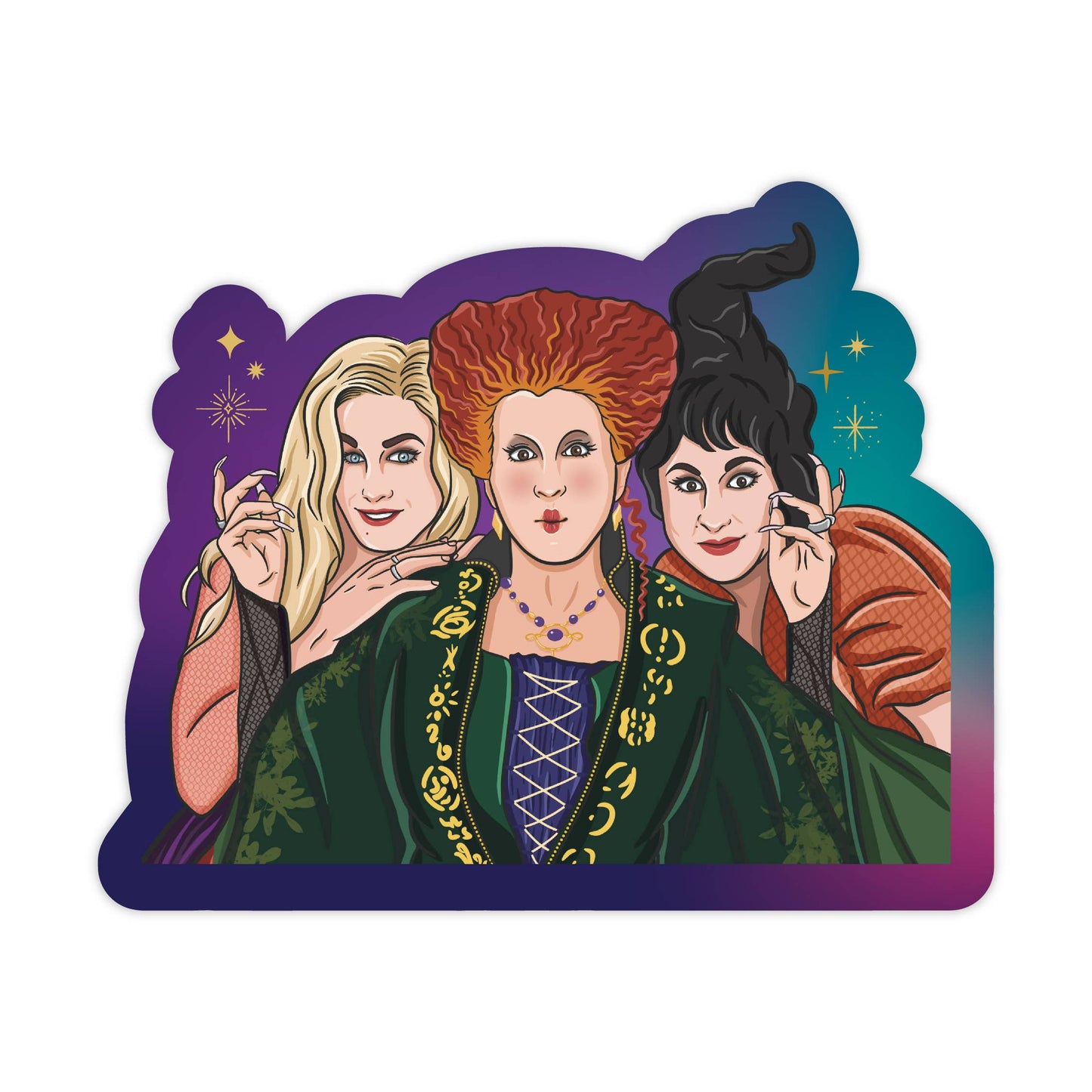 Witchy Sisters Pop Culture Sticker
