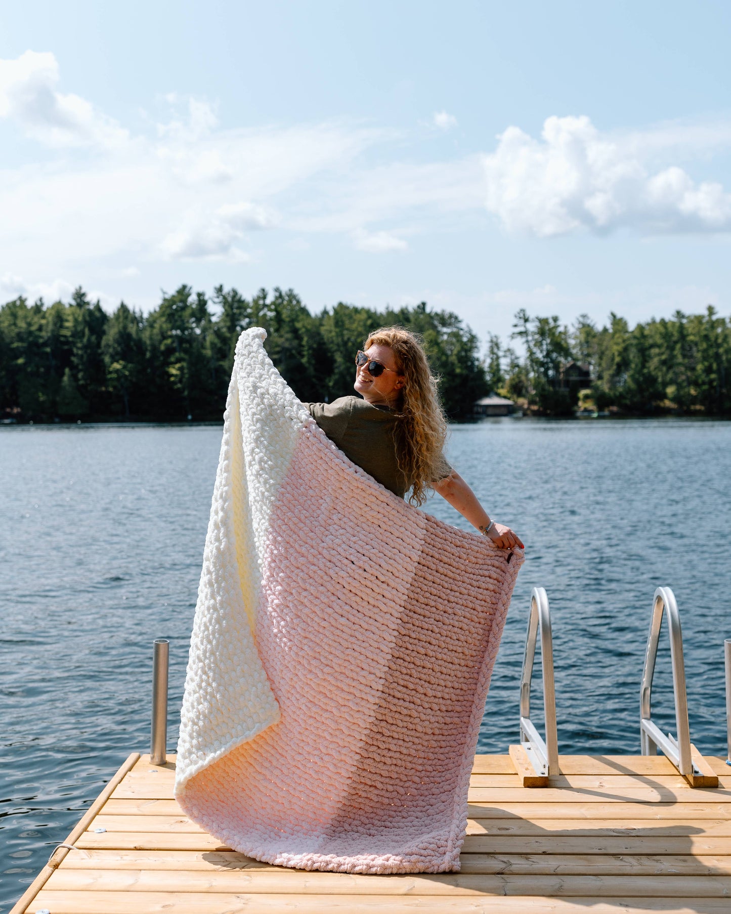 Nichole - Handmade Chunky Knit Blanket | Lap Throw