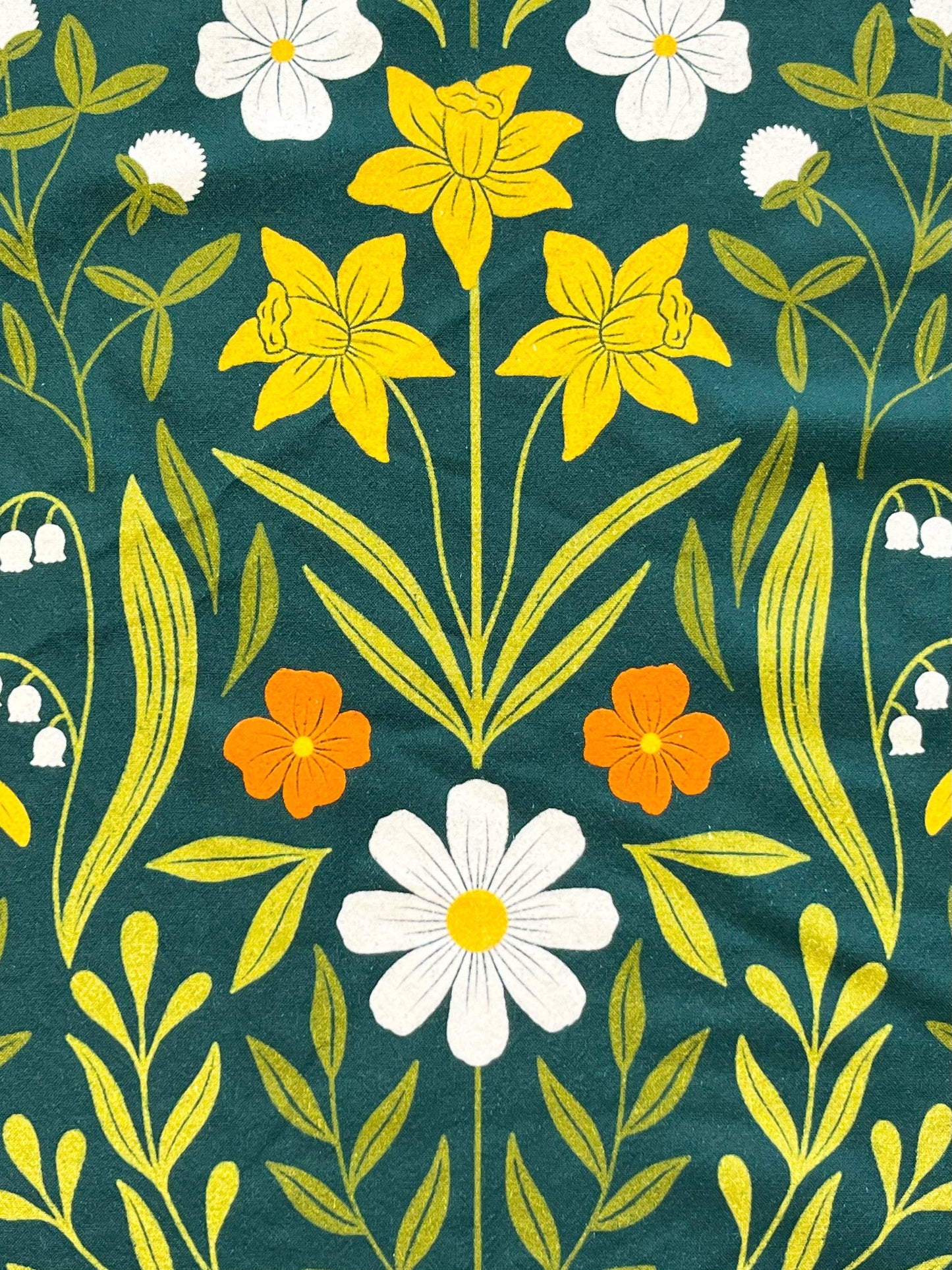 Floral Flour Sack Towel  |  Flower Tea Towel