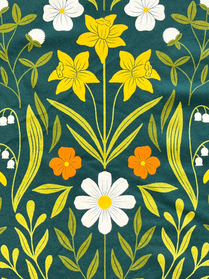 Floral Flour Sack Towel  |  Flower Tea Towel