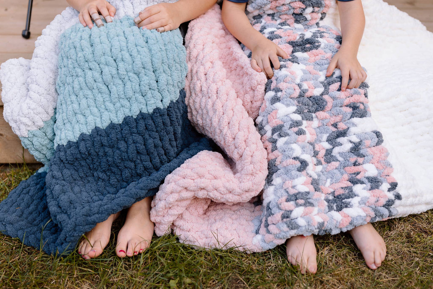 Sharon - Handmade Chunky Knit Blanket | Lap Throw
