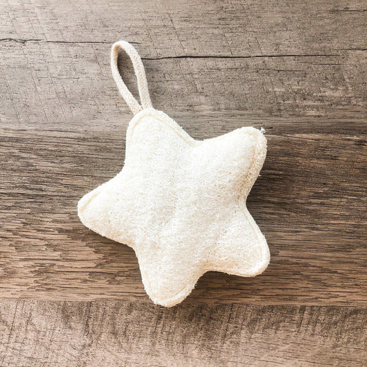 Natural Organic Loofah Bath and Kitchen Sponge: Star