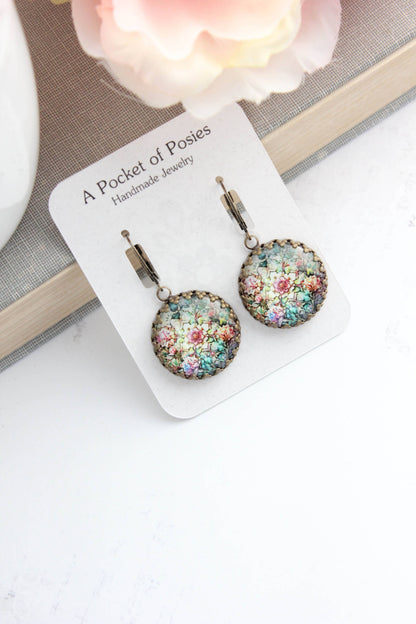 Floral Earrings | Vintage Style | Secret Garden Botanical - 300