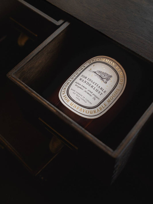For Insatiable Wanderlust | Italian Lemon, Jasmine, Fig - Soy Wax Candle