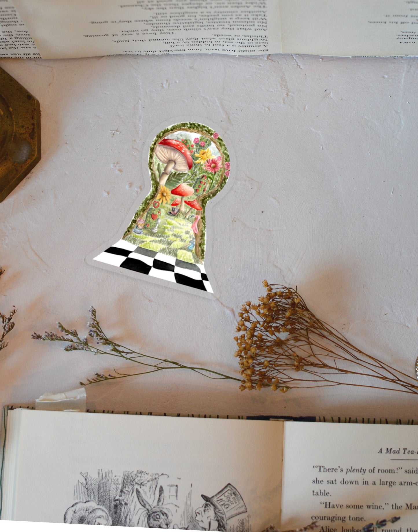 Clear Wonderland Vinyl Sticker