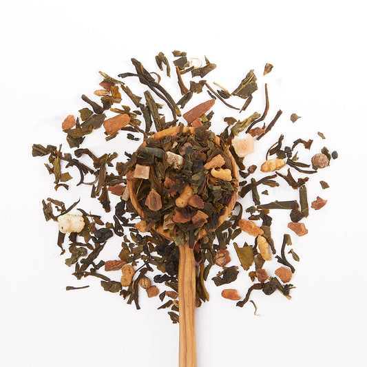 Coconut Green Tin & Spoon - Organic, Fair-Trade, Green Tea
