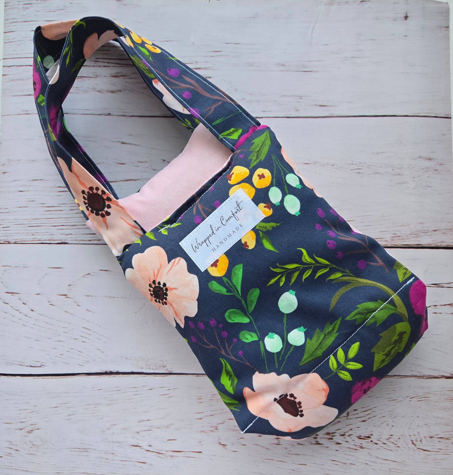 Blue Floral | Organic Cotton Heating Pad - Neck Wrap