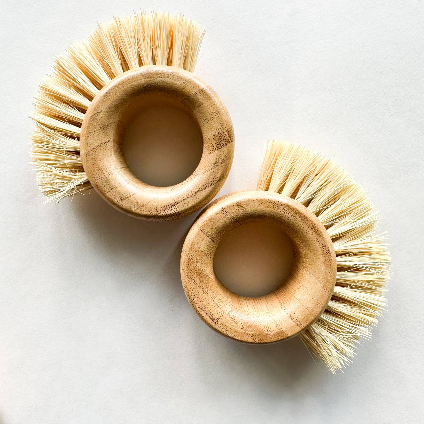 Bamboo Vegetable Brush - Sisal & Palm Bristles: Oval Brush