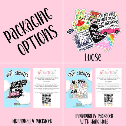 “I’m Literally Just a Girl” Vintage Vinyl Sticker