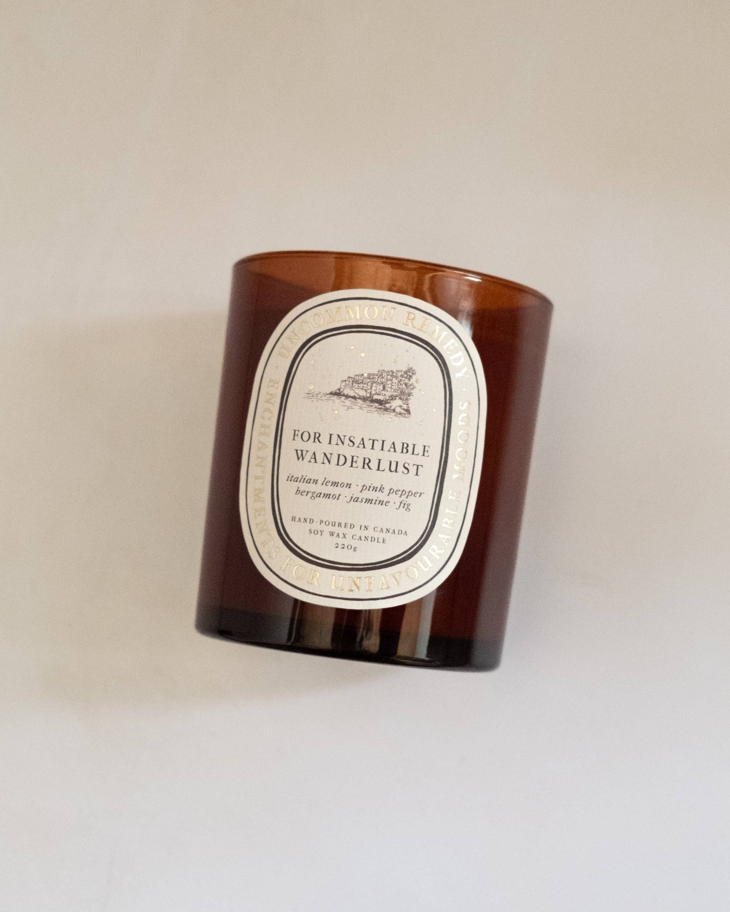 For Insatiable Wanderlust | Italian Lemon, Jasmine, Fig - Soy Wax Candle