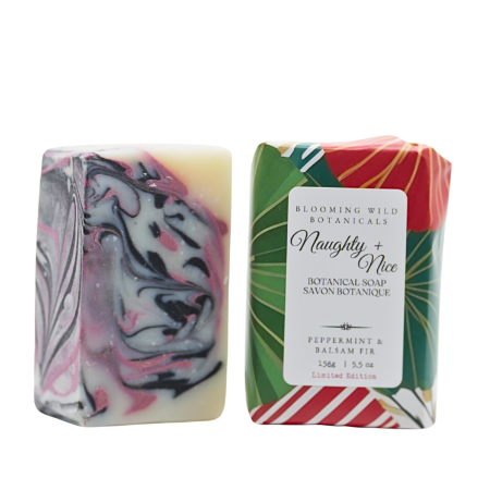 Naughty & Nice Botanical Soap | Peppermint + Balsam Fir