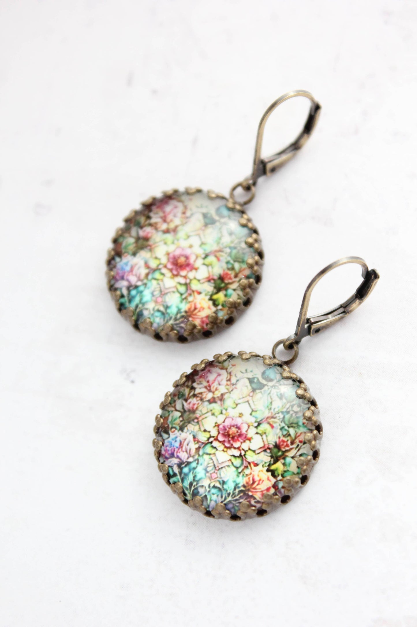 Floral Earrings | Vintage Style | Secret Garden Botanical - 300