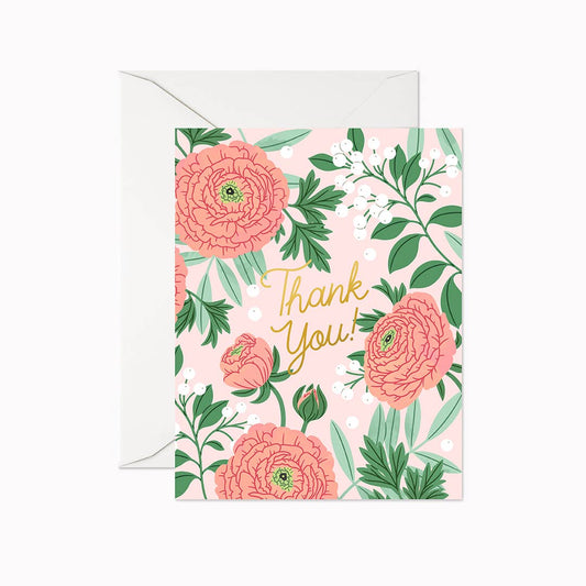 Thank you Ranunculus | Greeting Card