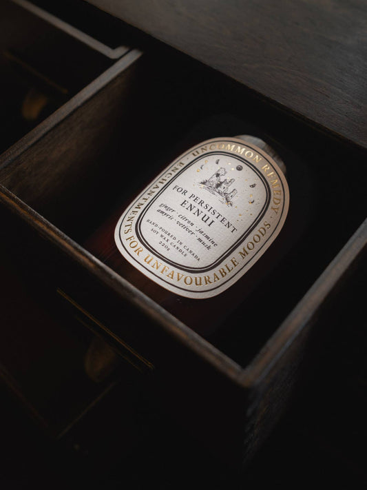 For Persistent Ennui | Ginger, Citron, Musk - Soy Wax Candle