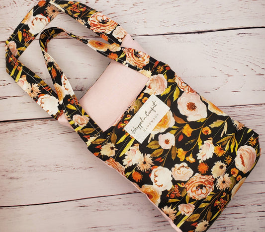 Dark Floral | Organic Cotton Heating Pad - Neck Wrap