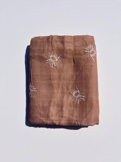 Wildflower Swaddle Blanket  |  Floral Muslin Baby Blanket
