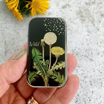 Large Dandelion Notions Tin