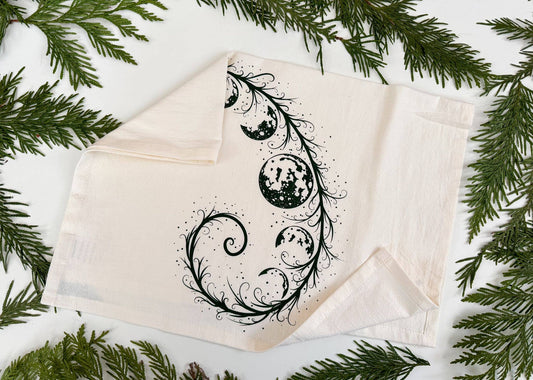 Whimsy Moons Tea Towel