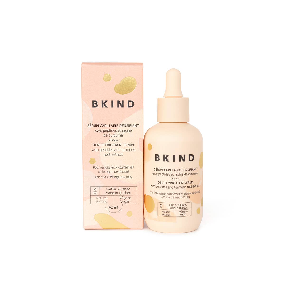 Densifying Hair Serum with Peptides + Turmeric Root Extract