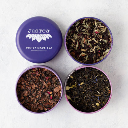Organic, Fair-Trade Purple Tea | Trio Tin & Spoon Gift Set