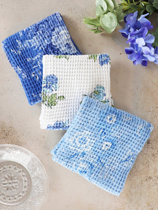 Cornflower Patchwork Tea Towel Bundle - Set of 3