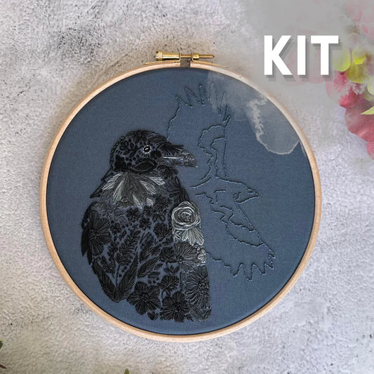Raven Petals Embroidery Kit