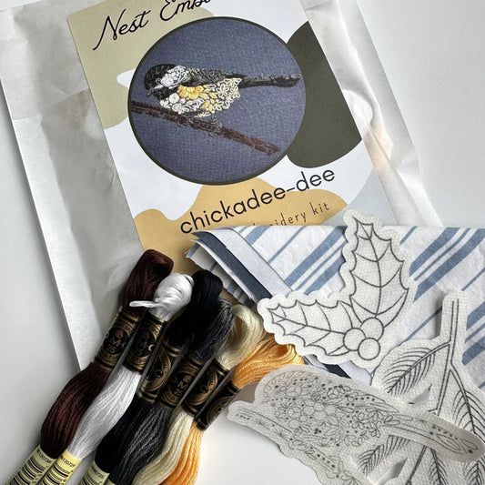 Chickadee-dee Embroidery Kit