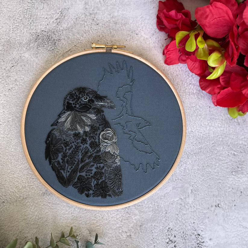 Raven Petals Embroidery Kit