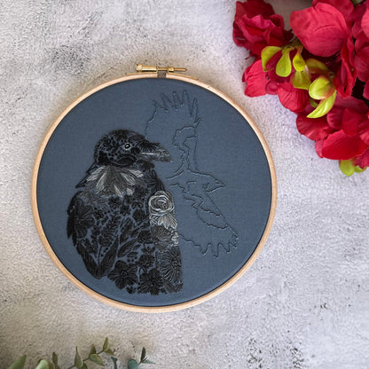 Raven Petals Embroidery Kit