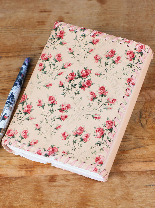 Rosebud Leather Journal - Multi - 6x8