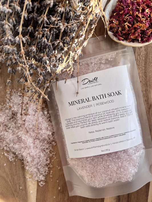 Mineral Bath Soak - Lavender + Rosewood