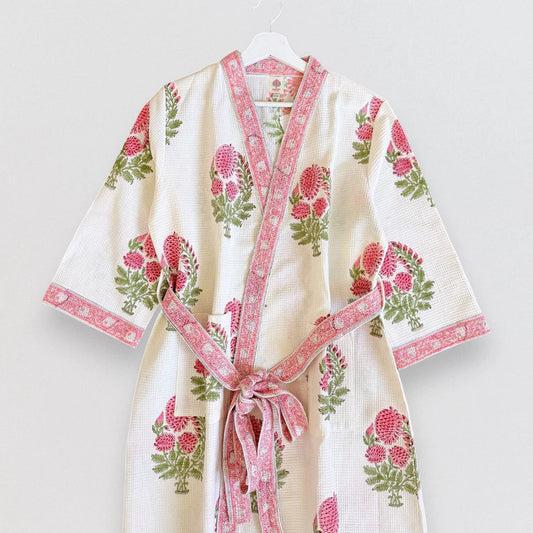 Peach Floral | Bath Robe