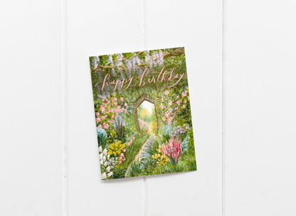 Secret Garden Birthday Card