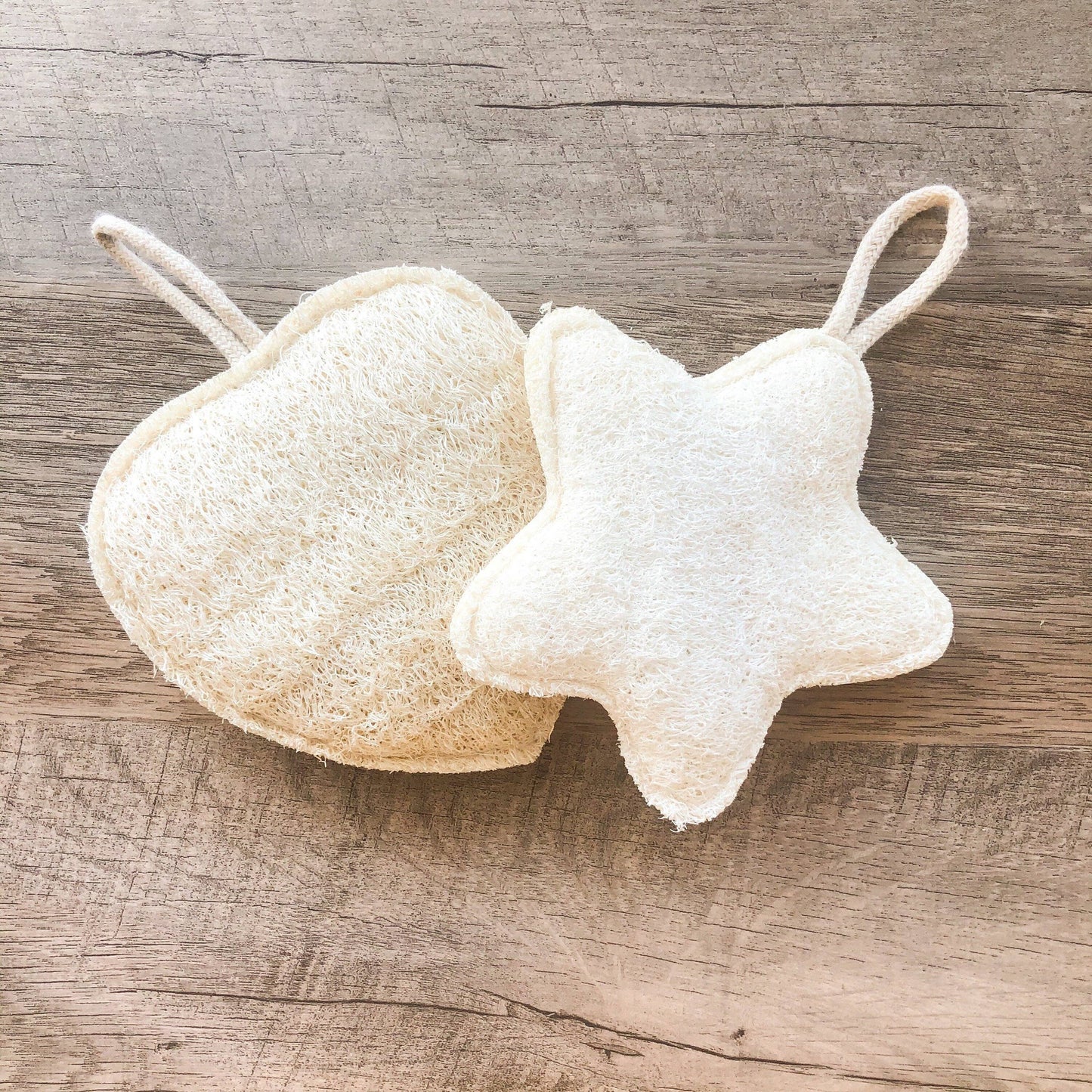 Natural Organic Loofah Bath and Kitchen Sponge: Heart