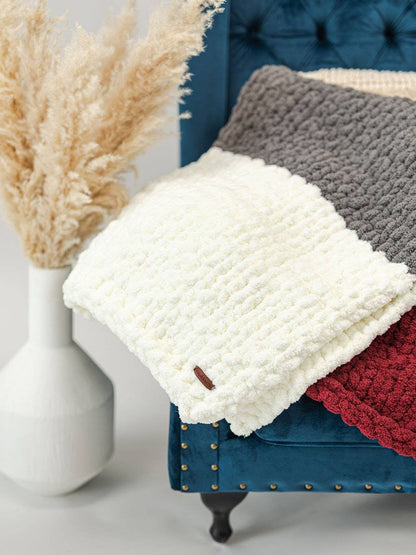 Kristina - Handmade Chunky Knit Blanket | Lap Throw