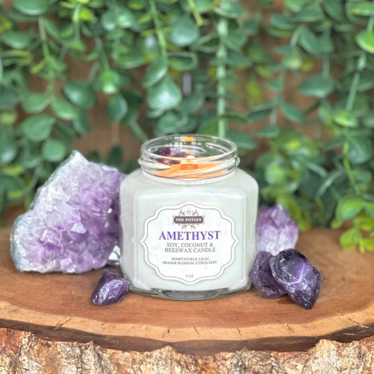 Amethyst | Soy, Coconut & Beeswax Candle