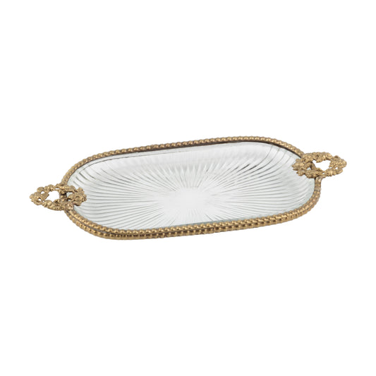 Oblong Starburst Glass Dish