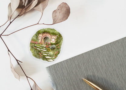 Clear Hobbit Hole Vinyl Sticker