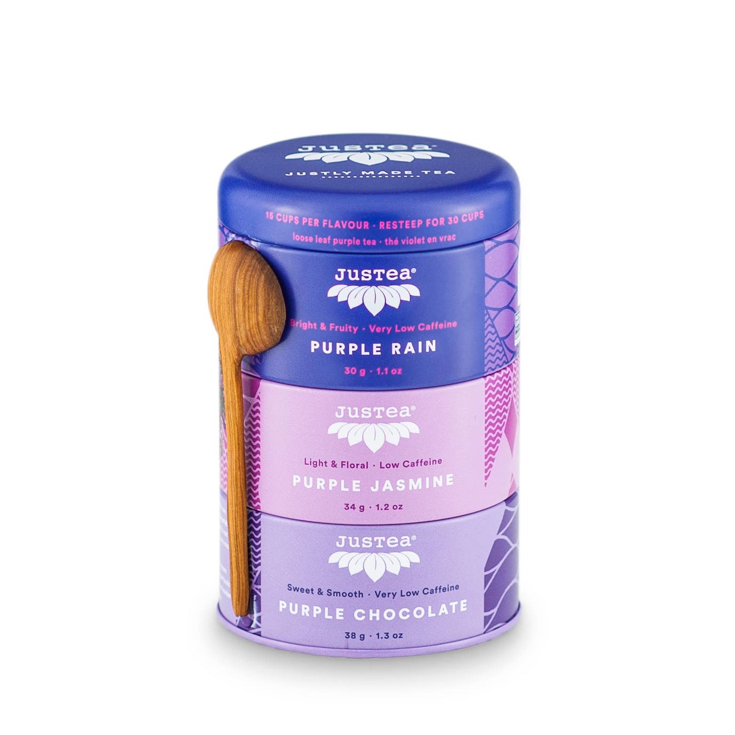 Organic, Fair-Trade Purple Tea | Trio Tin & Spoon Gift Set