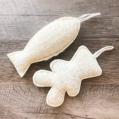 Natural Organic Loofah Bath and Kitchen Sponge: Heart