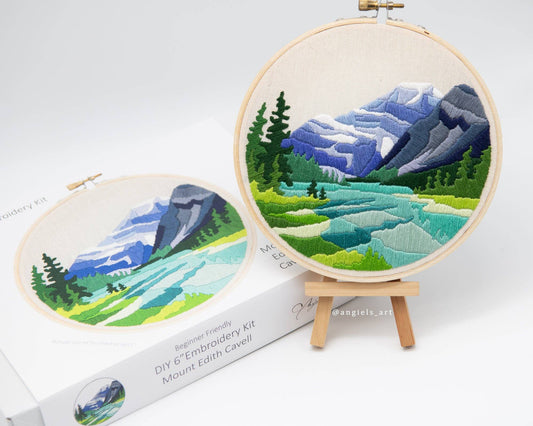 Mount Edith Cavell Embroidery Kit