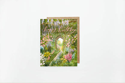 Secret Garden Birthday Card