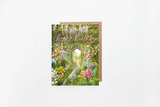 Secret Garden Birthday Card